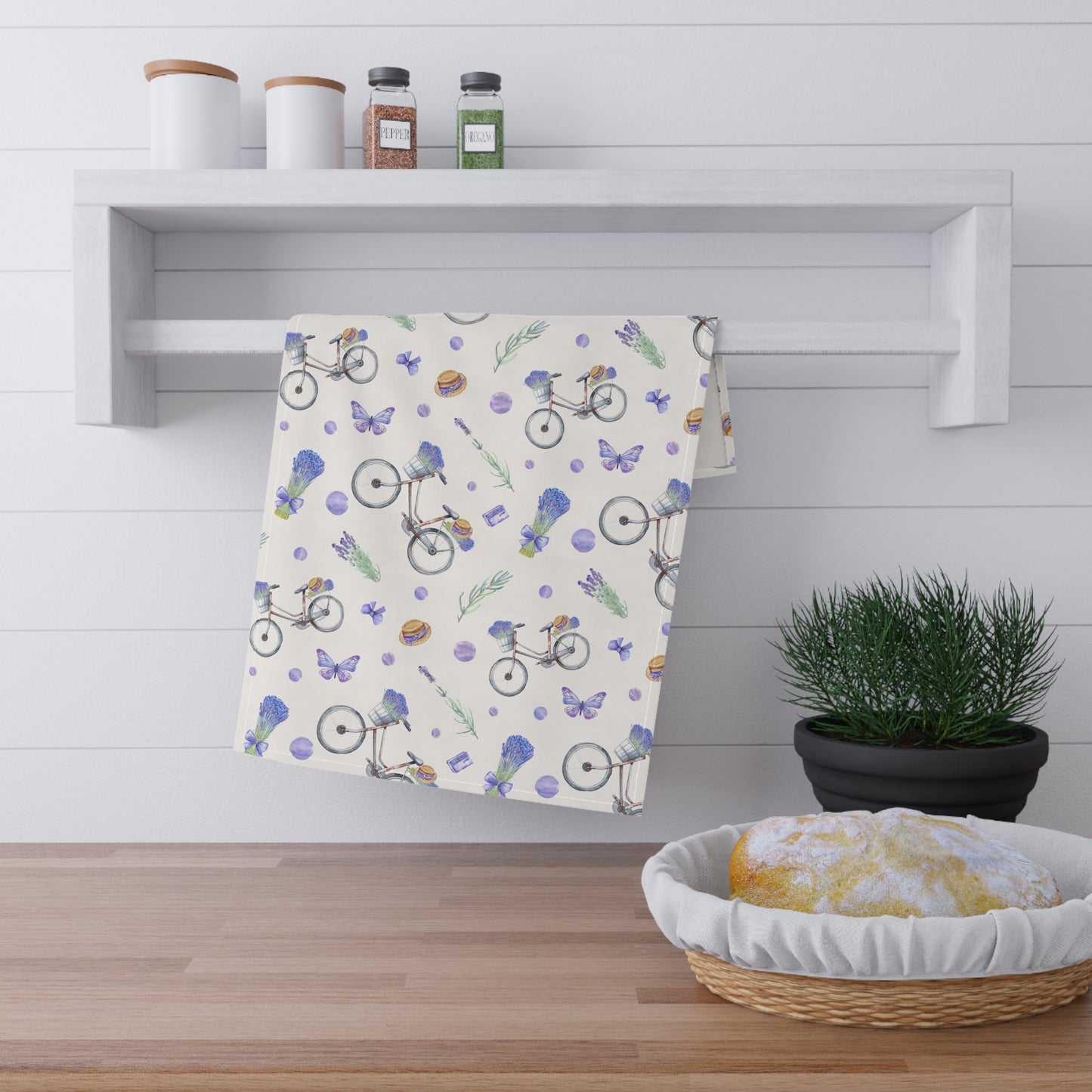 Lavender Fun 1 Tea Towel