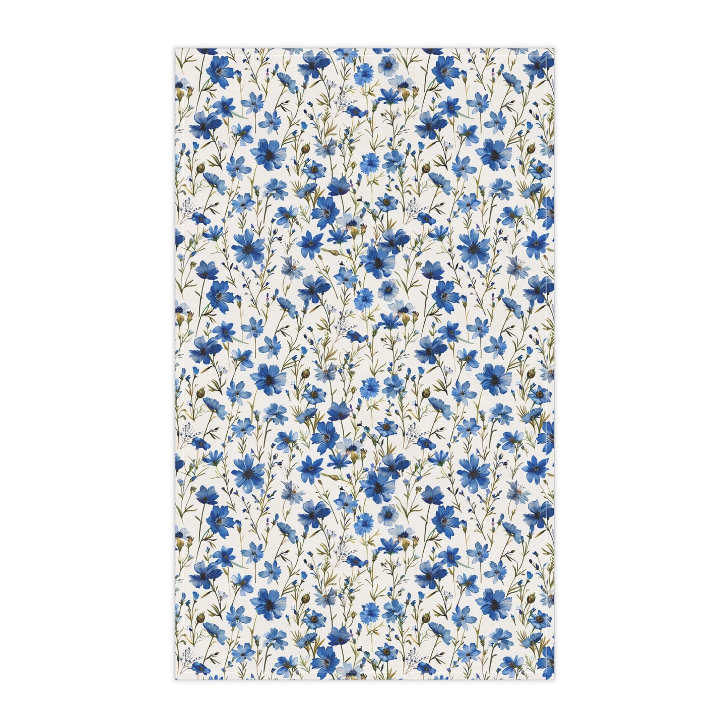 Blue Floral French Cottagecour 3 Tea Towel