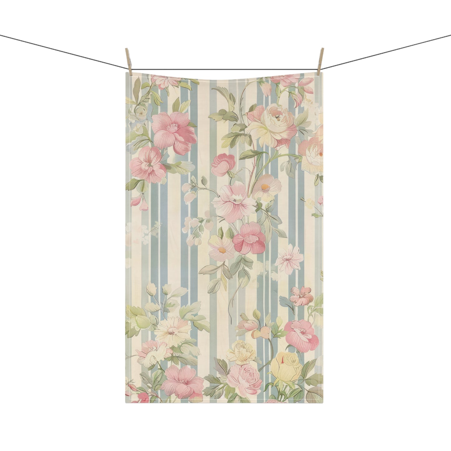 Vintage French Wall Paper 18 Tea Towel