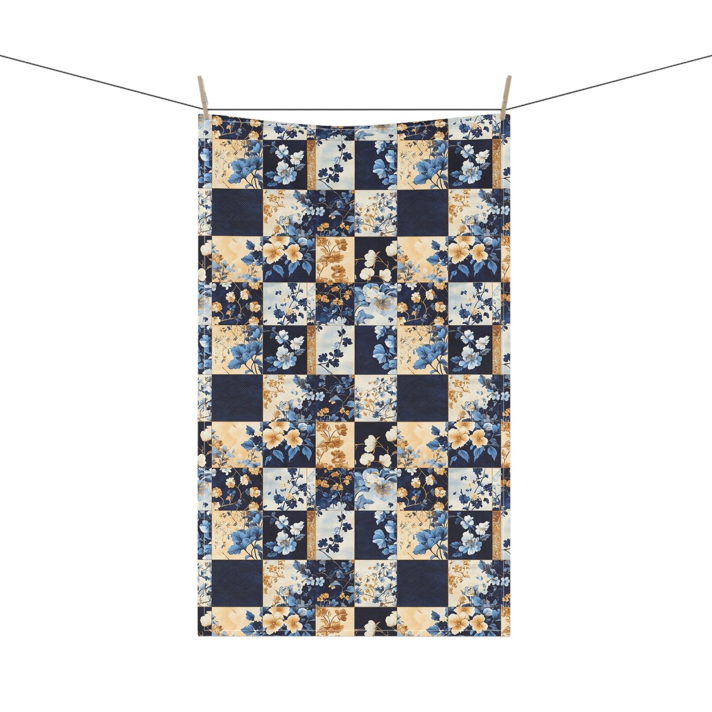 French Patchwork 9 Tea Towel