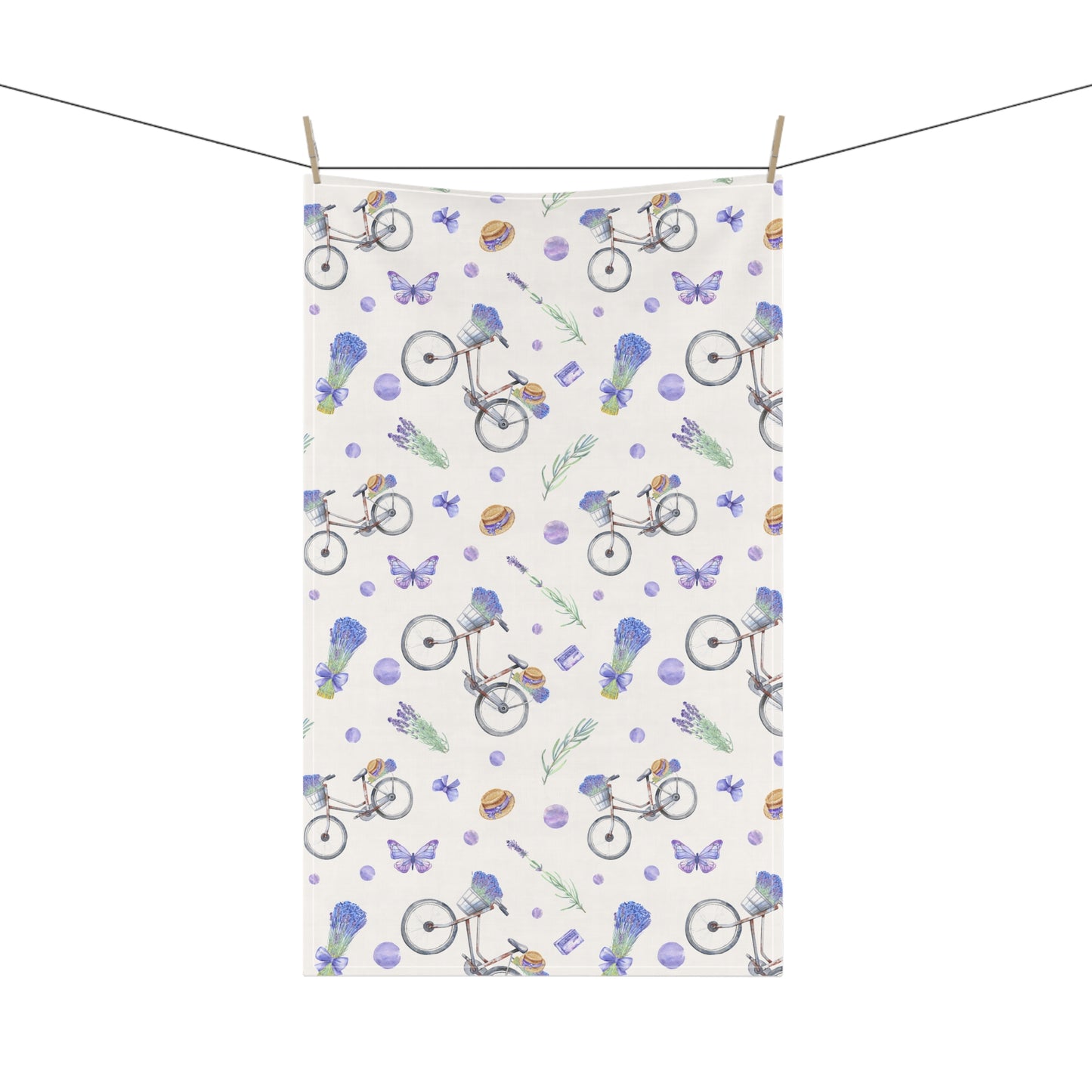 Lavender Fun 1 Tea Towel