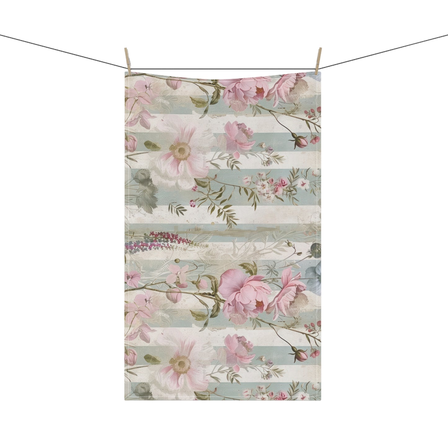 Vintage French Wall Paper 9 Tea Towel