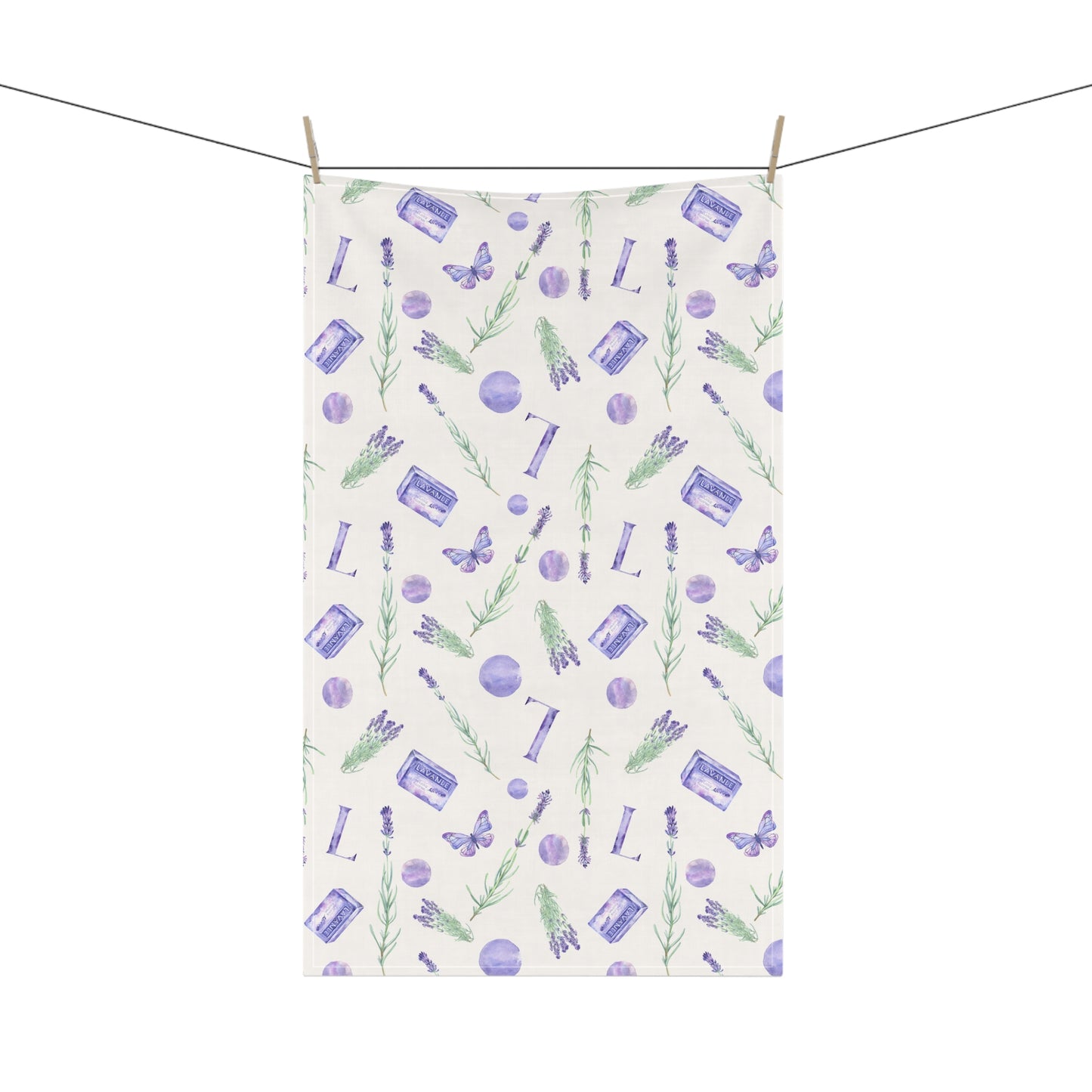 Lavender Fun 6 Tea Towel
