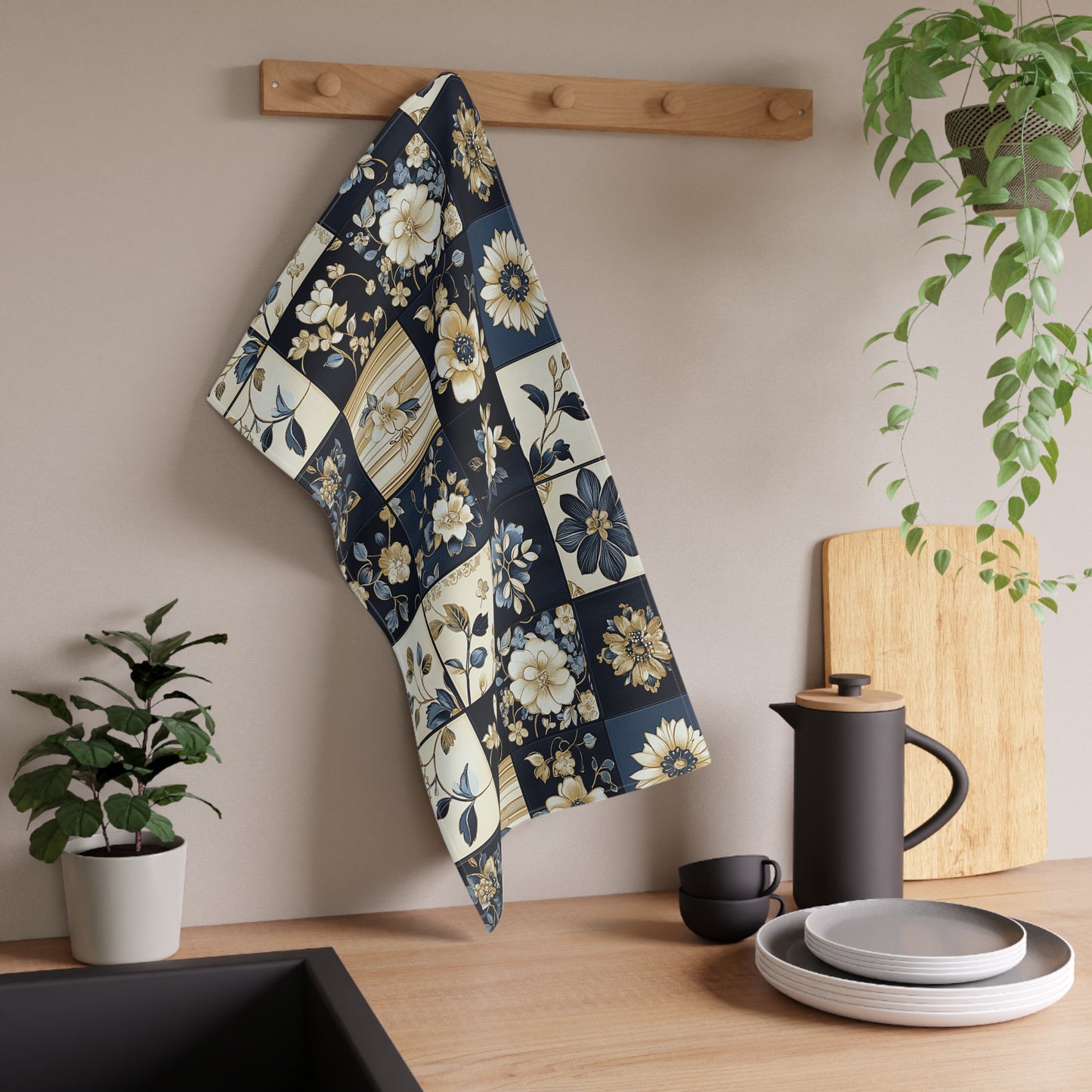 French Patchwork 4 Tea Towel