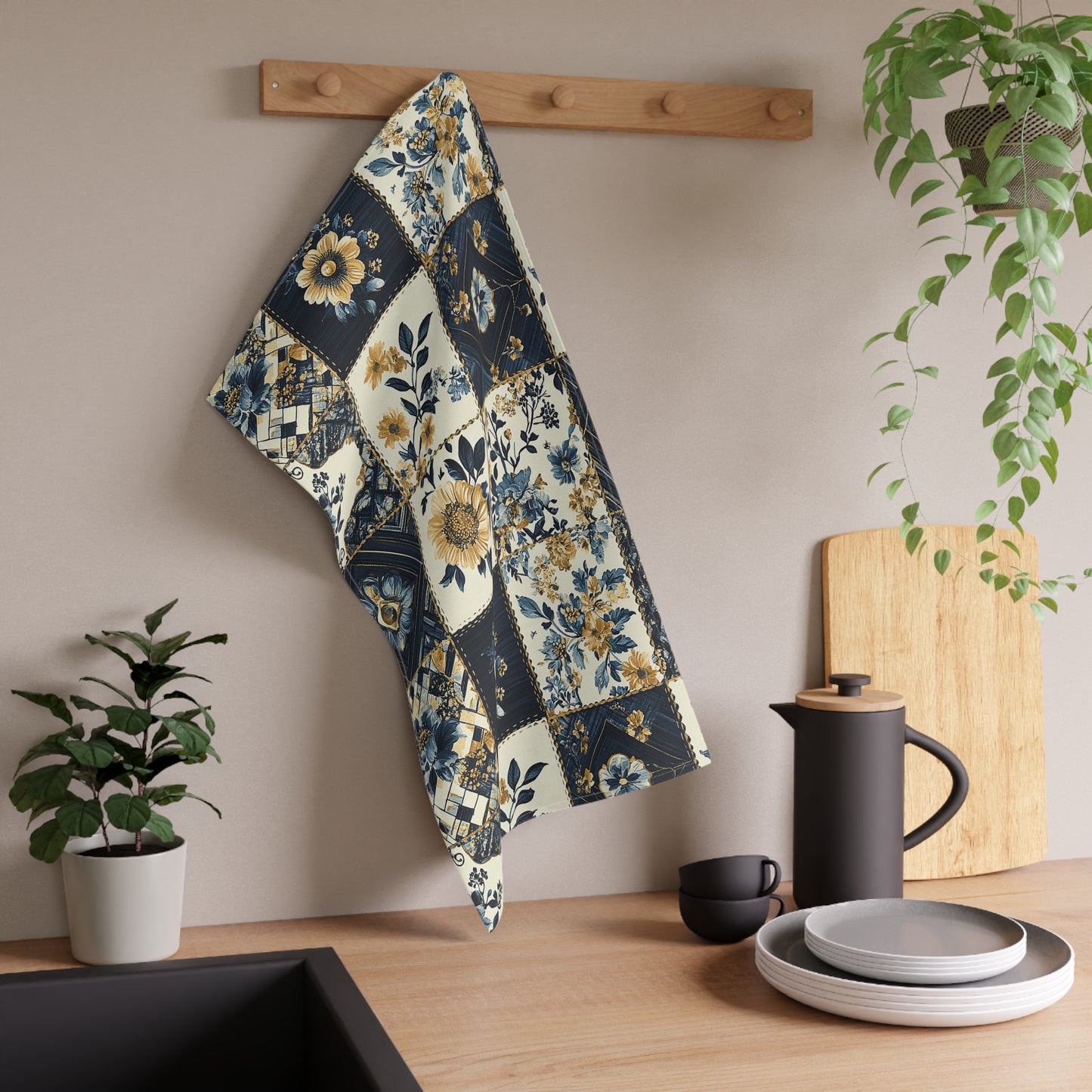 French Patchwork 8 Tea Towel