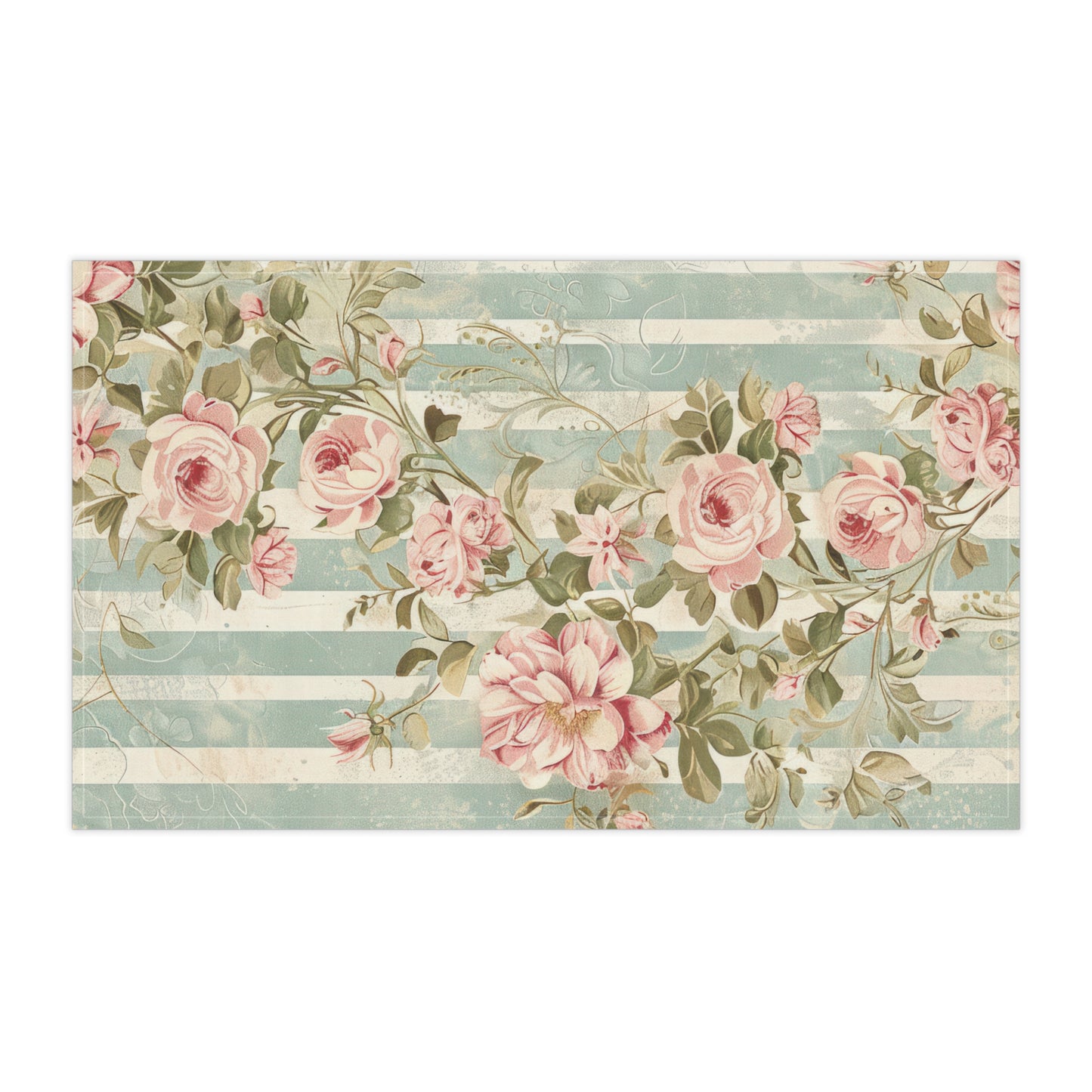 Vintage French Wall Paper 1 Tea Towel