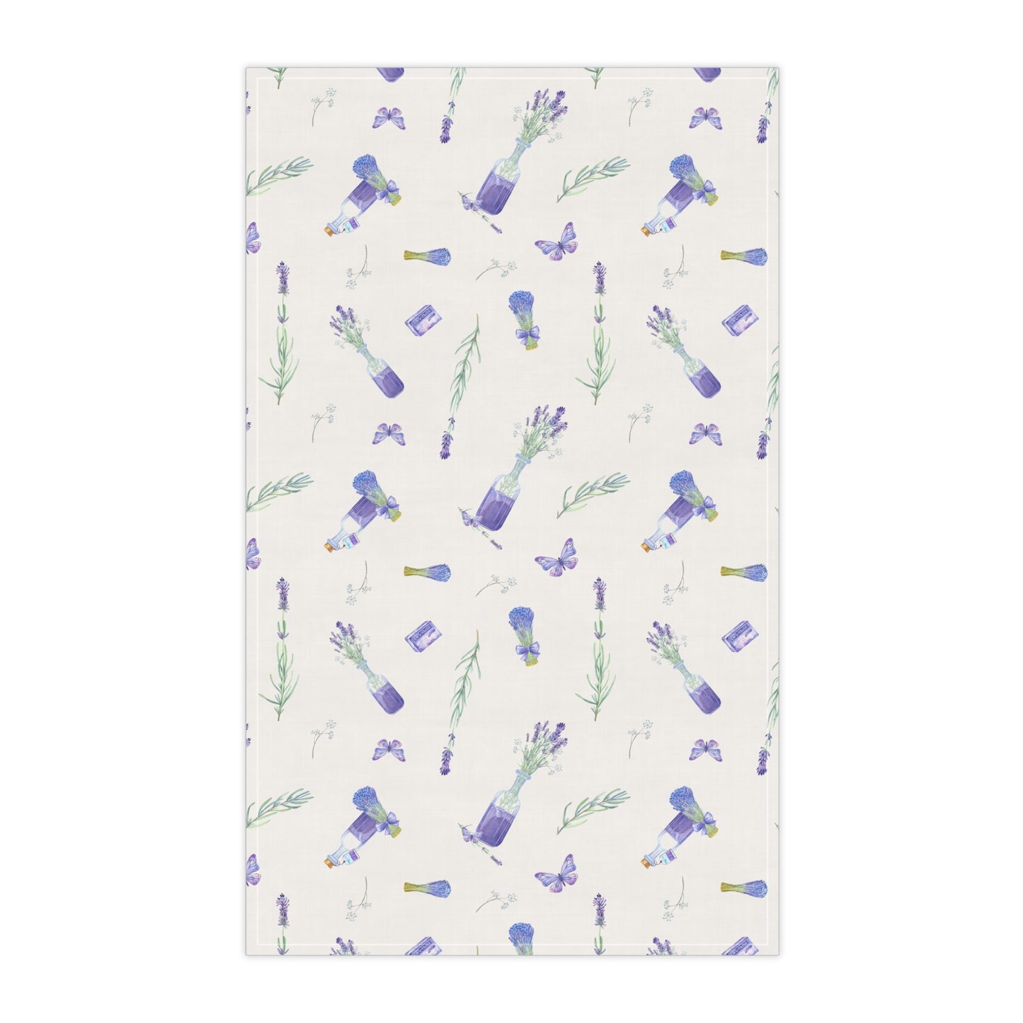 Lavender Fun 2 Tea Towel