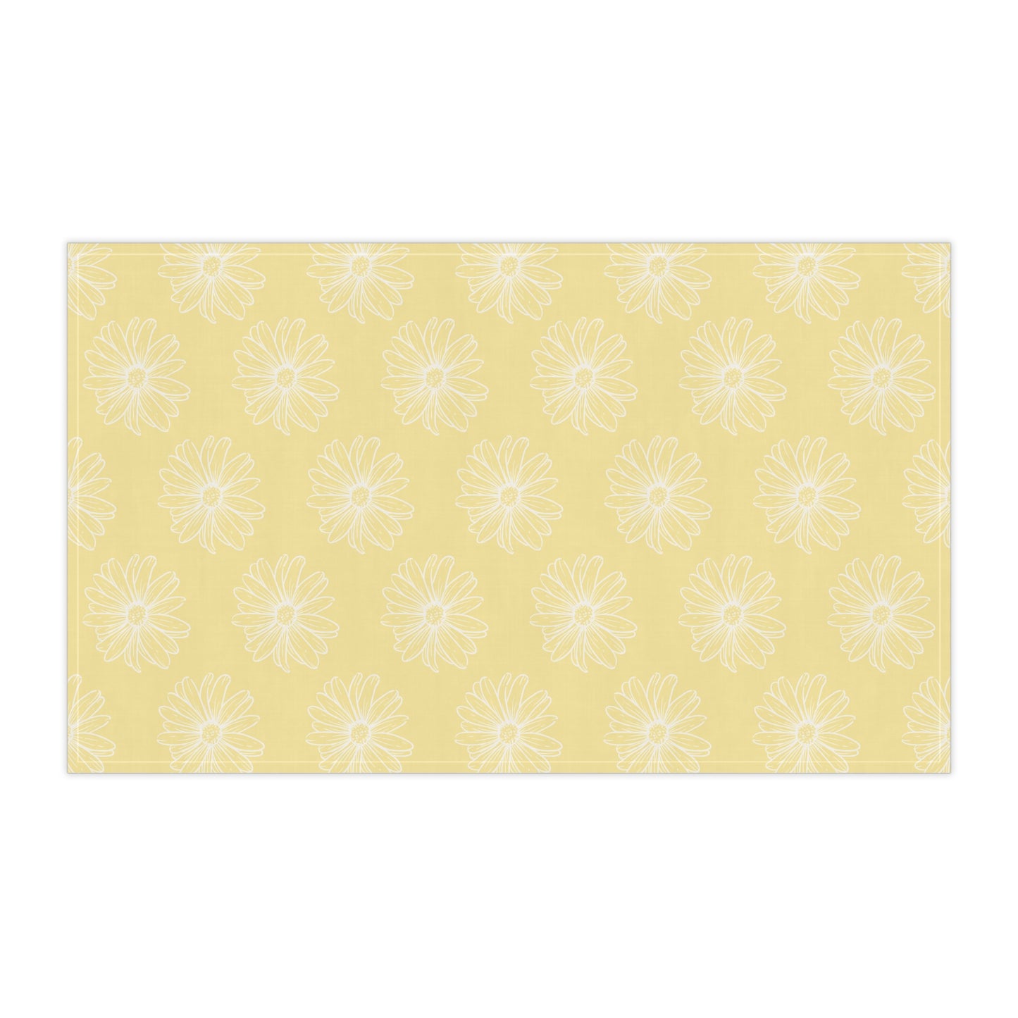 Light Yellow w/ Flowers Tea Towels