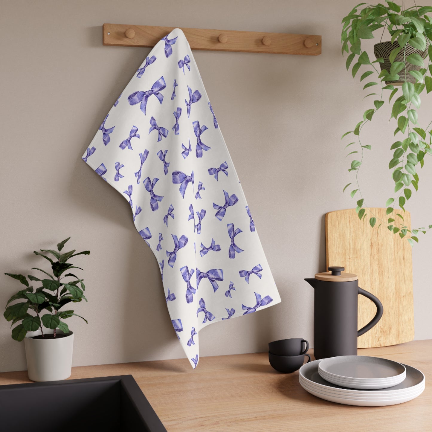 Lavender Fun 9 Tea Towel