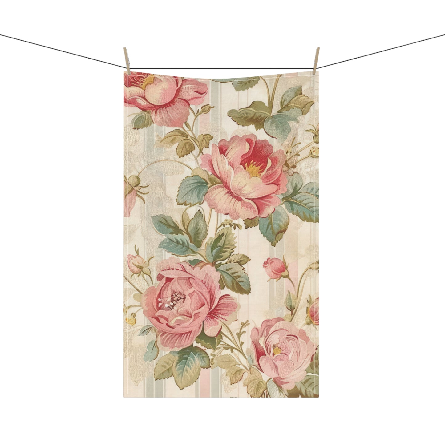 Vintage French Wall Paper 13 Tea Towel