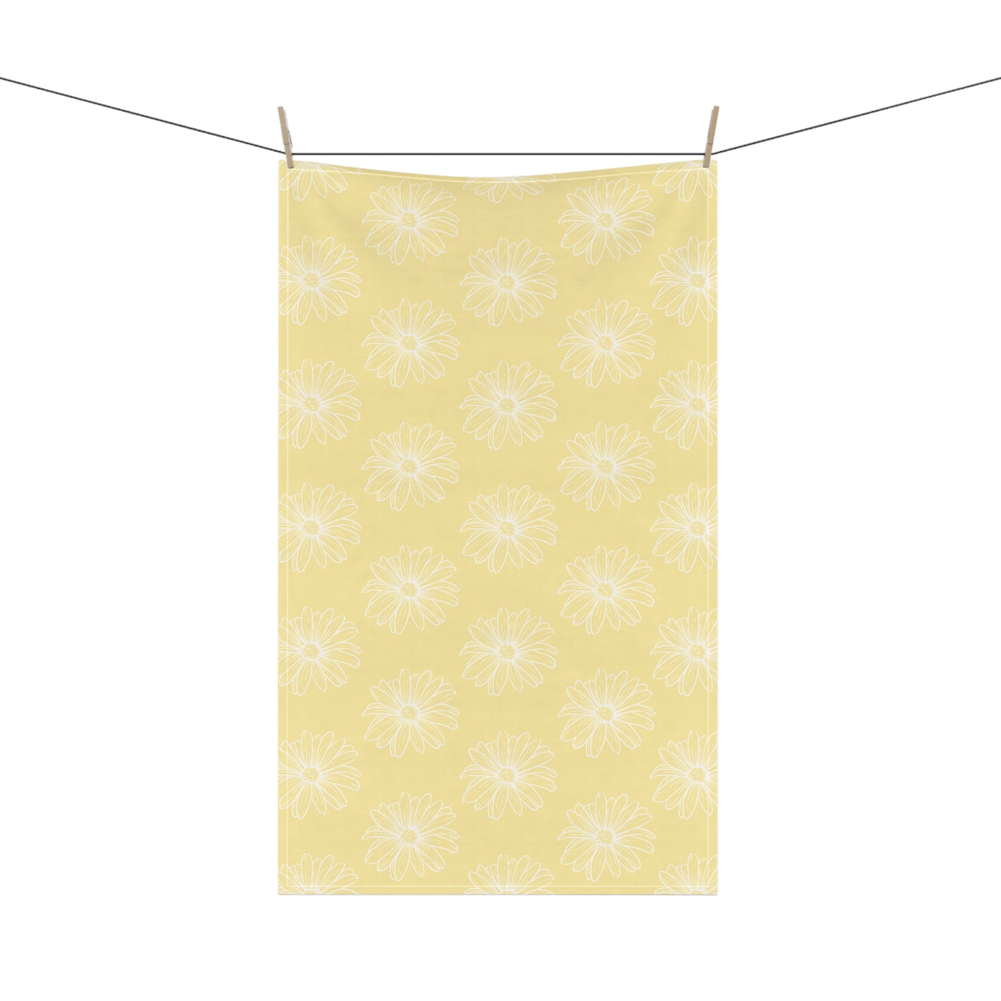 Light Yellow w/ Flowers Tea Towels