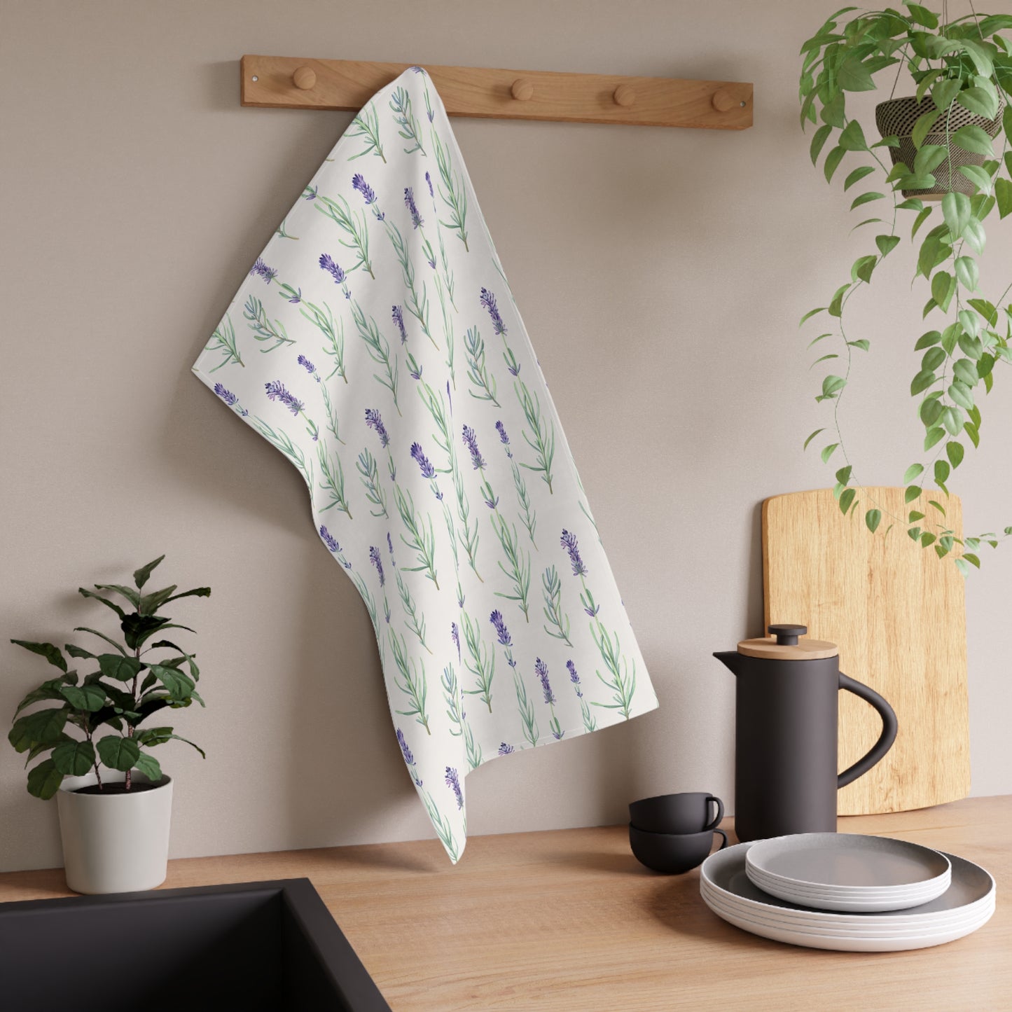 Lavender Fun 10 Tea Towel