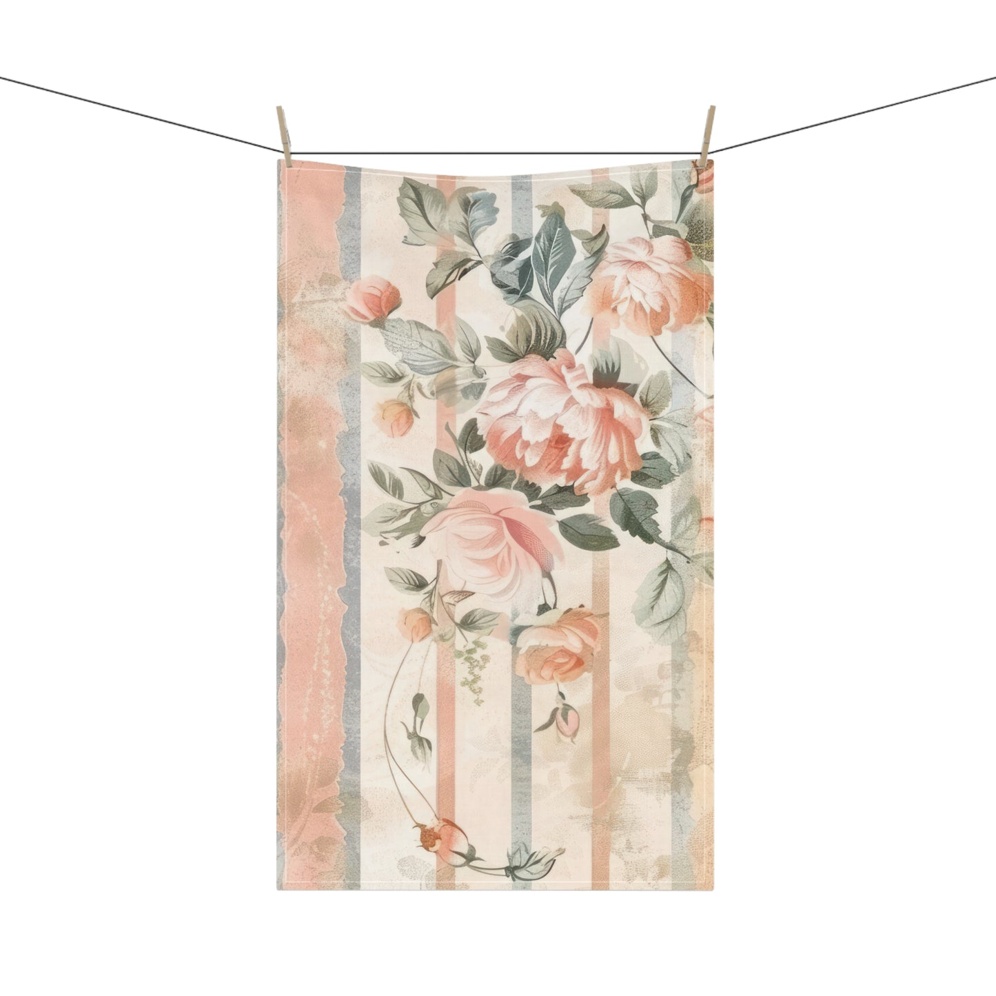 Vintage French Wall Paper 12 Tea Towel