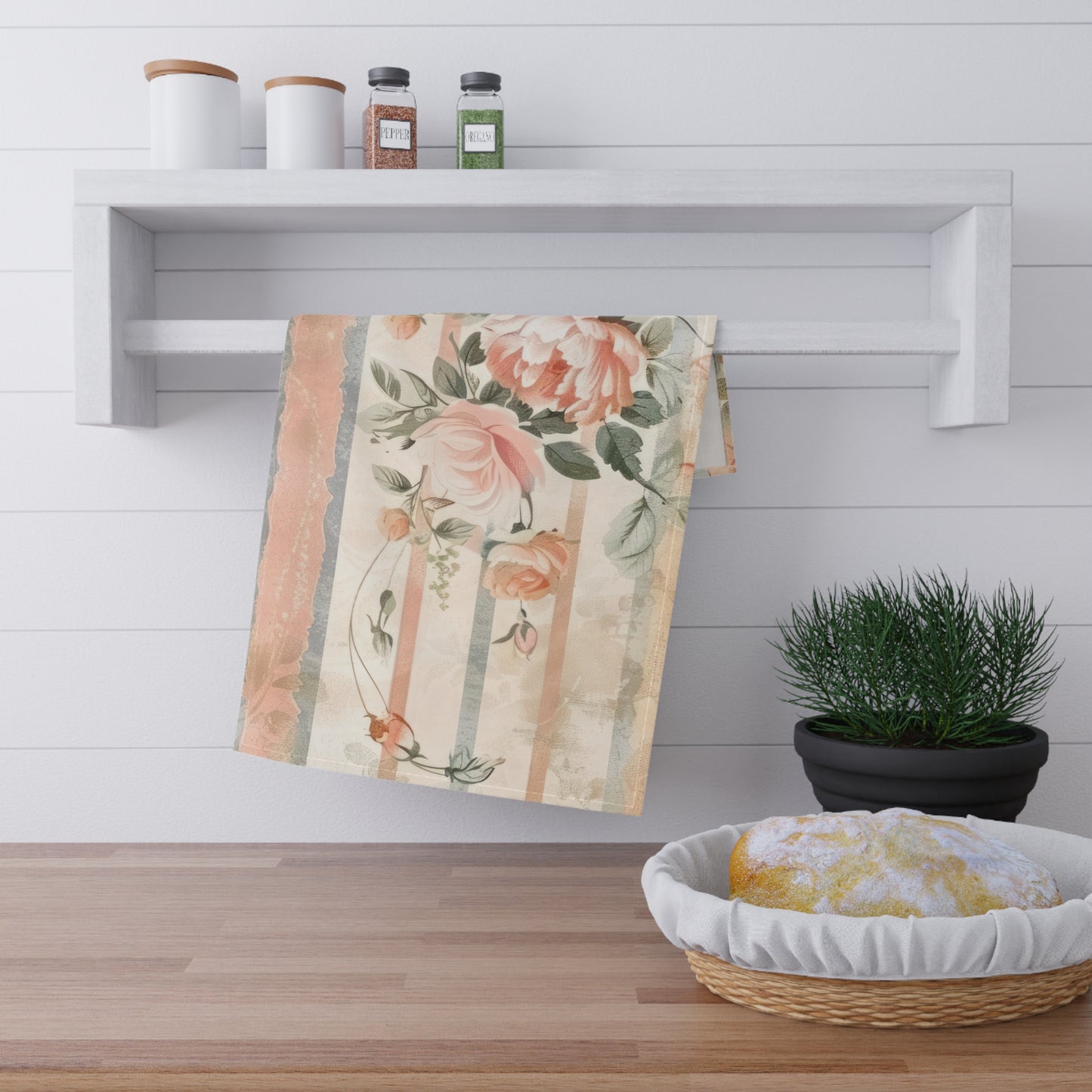 Vintage French Wall Paper 12 Tea Towel