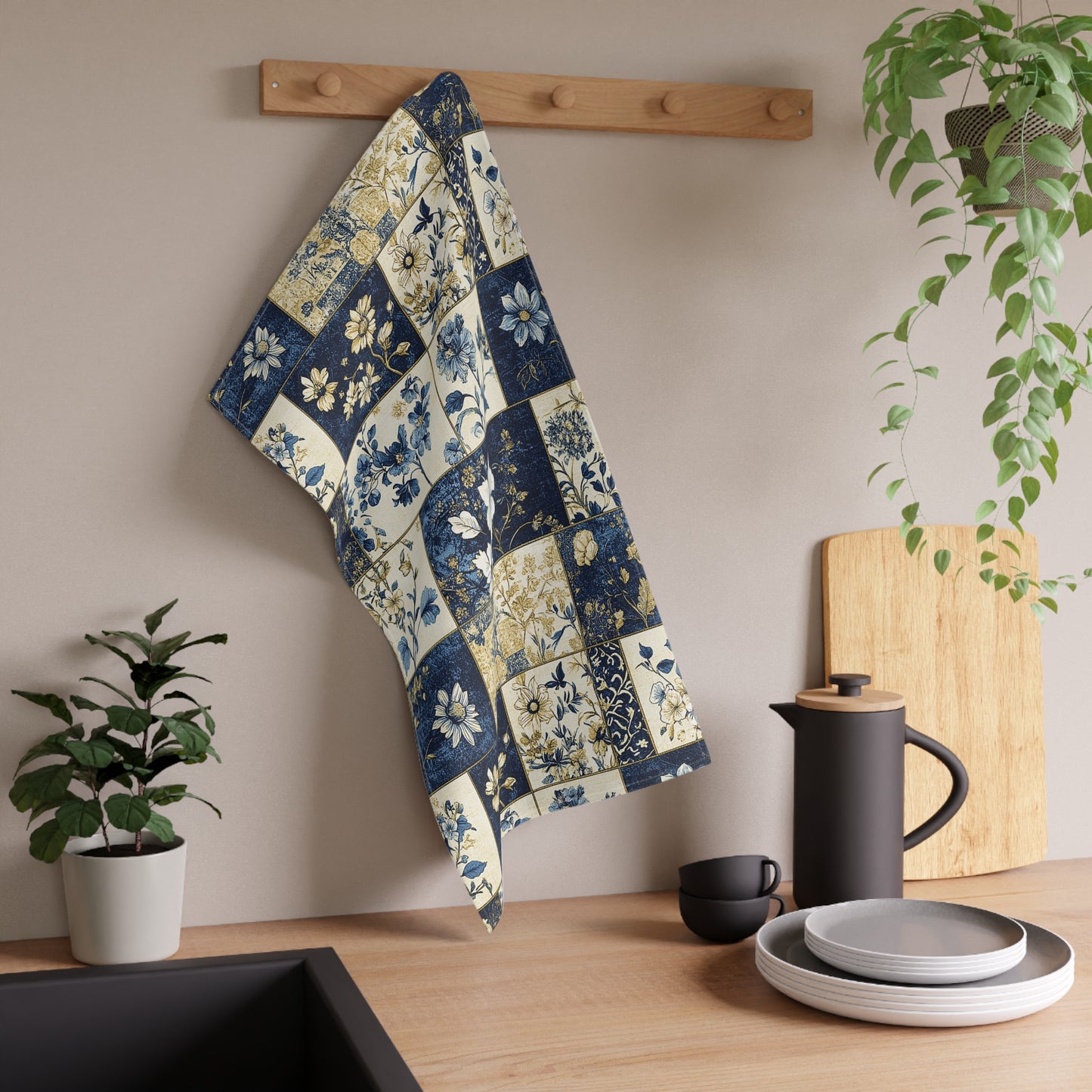 French Patchwork 24 Tea Towel