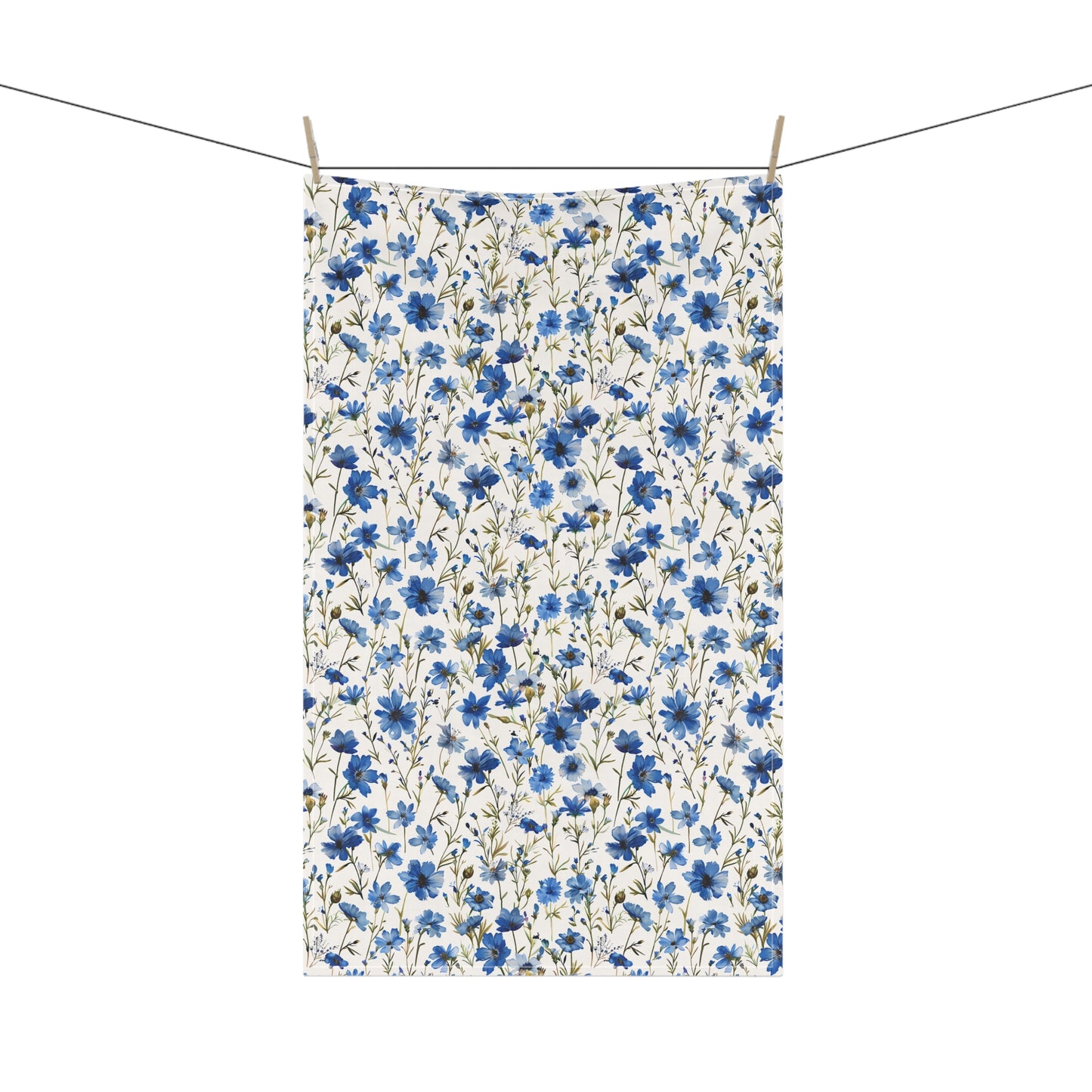 Blue Floral French Cottagecour 3 Tea Towel
