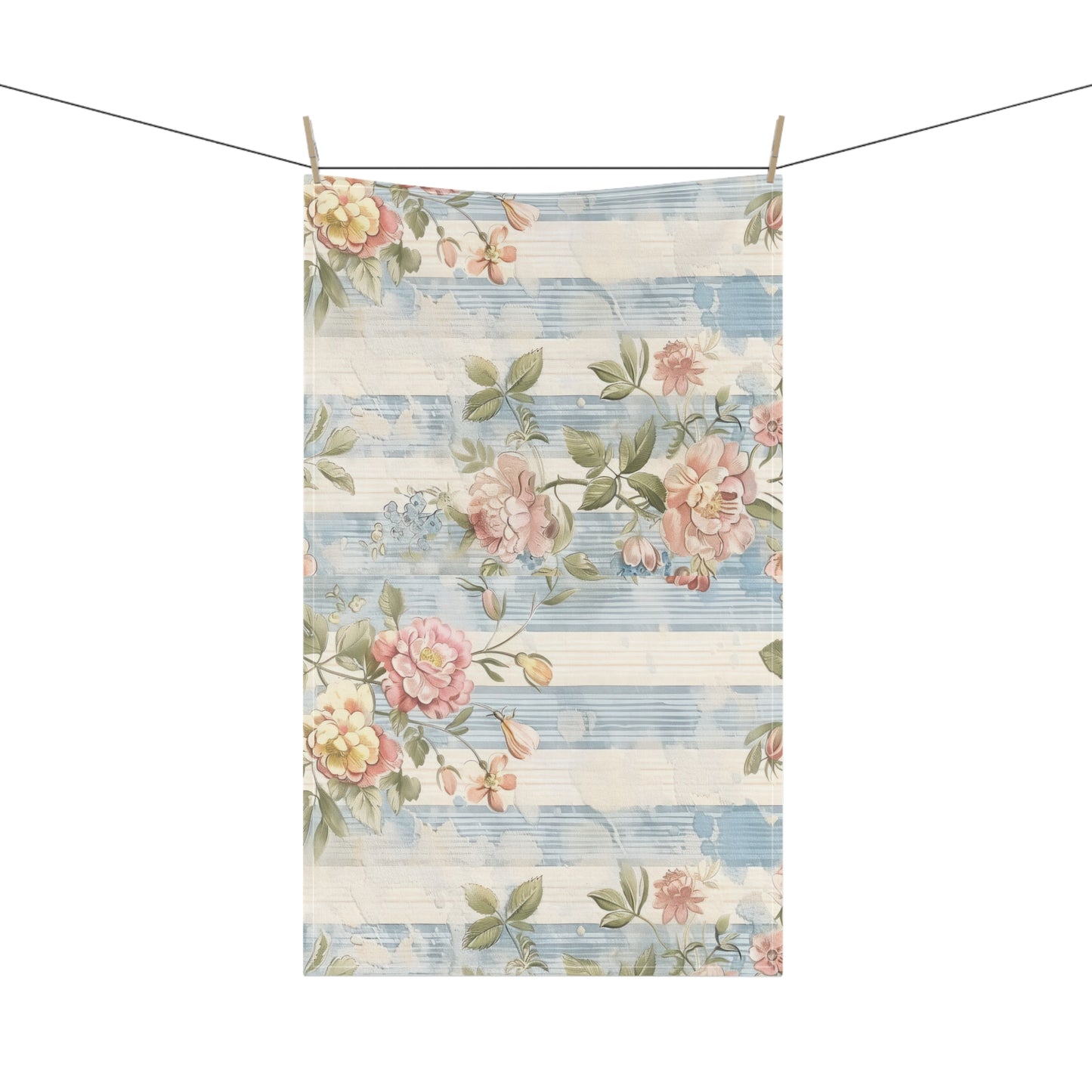 Vintage French Wall Paper 3 Tea Towel