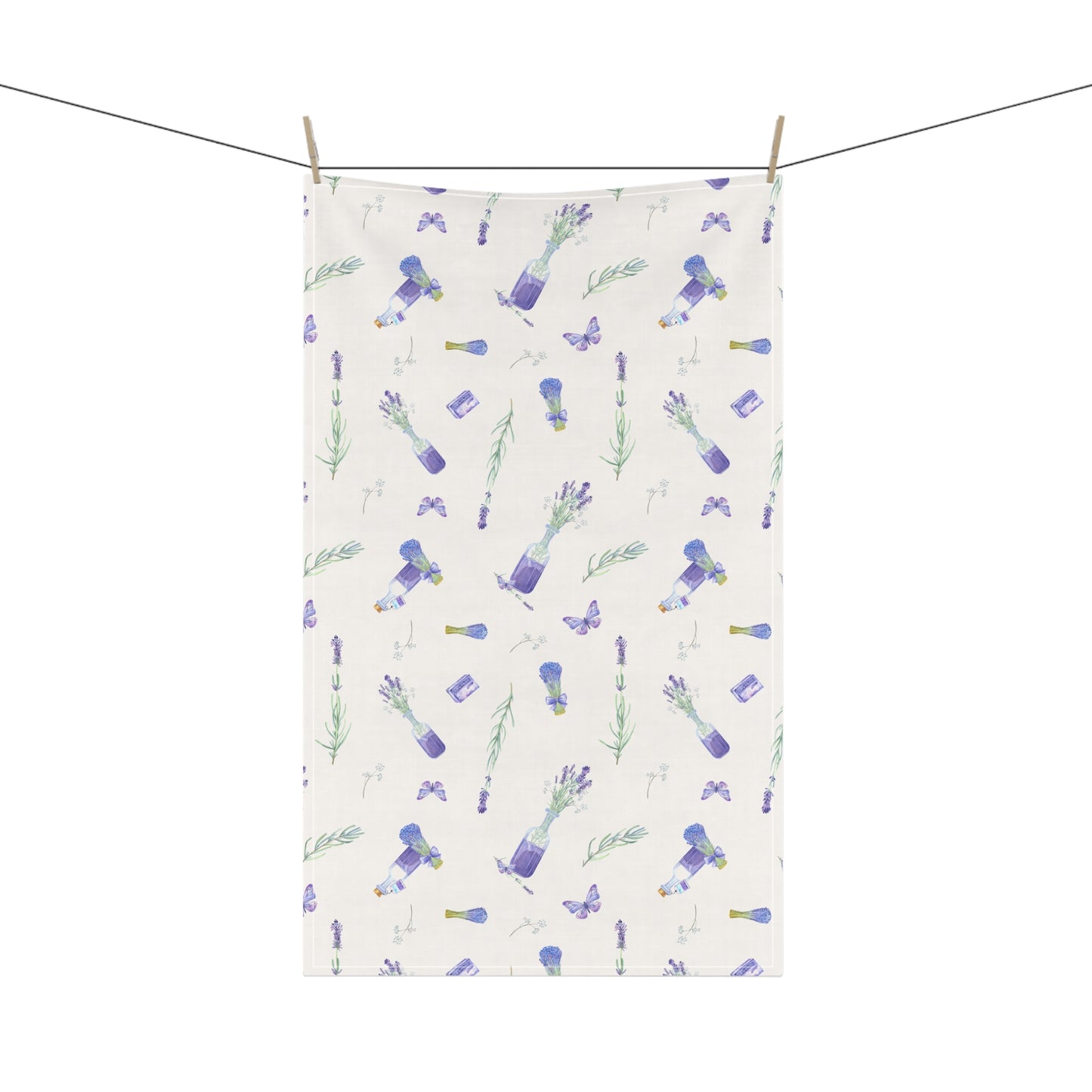 Lavender Fun 2 Tea Towel