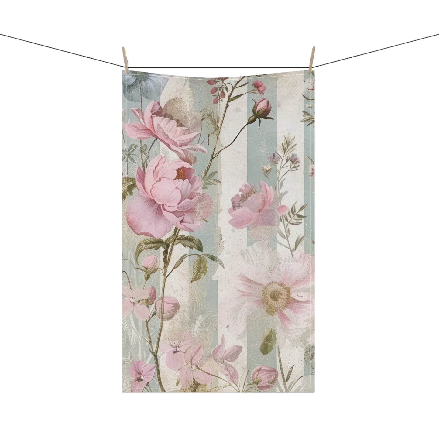 Vintage French Wall Paper 8 Tea Towel
