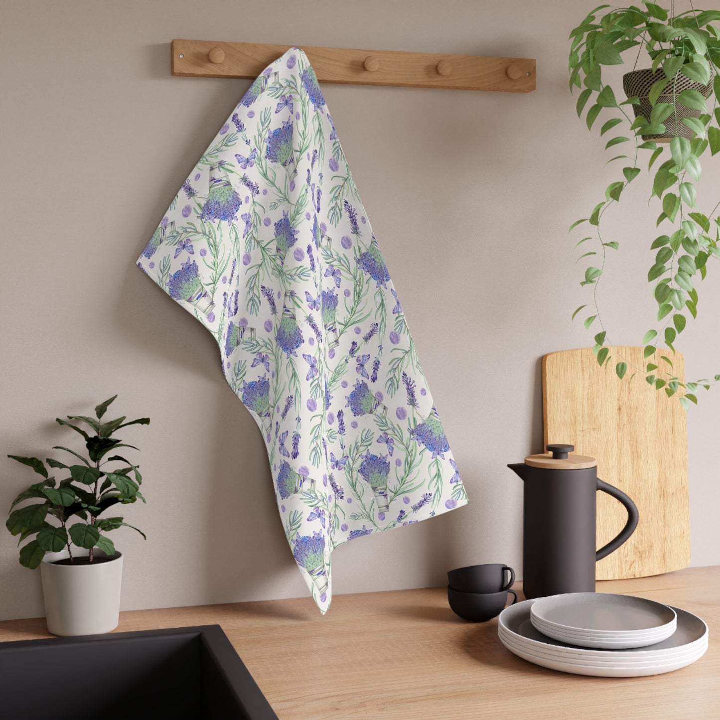 Lavender Fun 4 Tea Towel