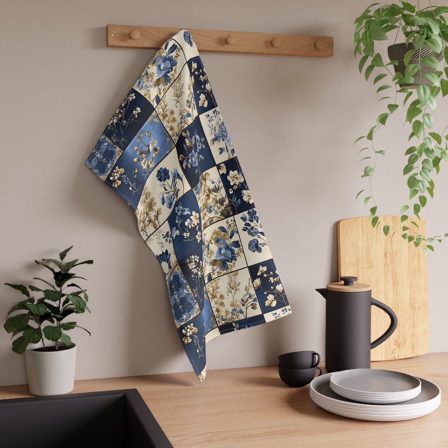French Patchwork 22 Tea Towel