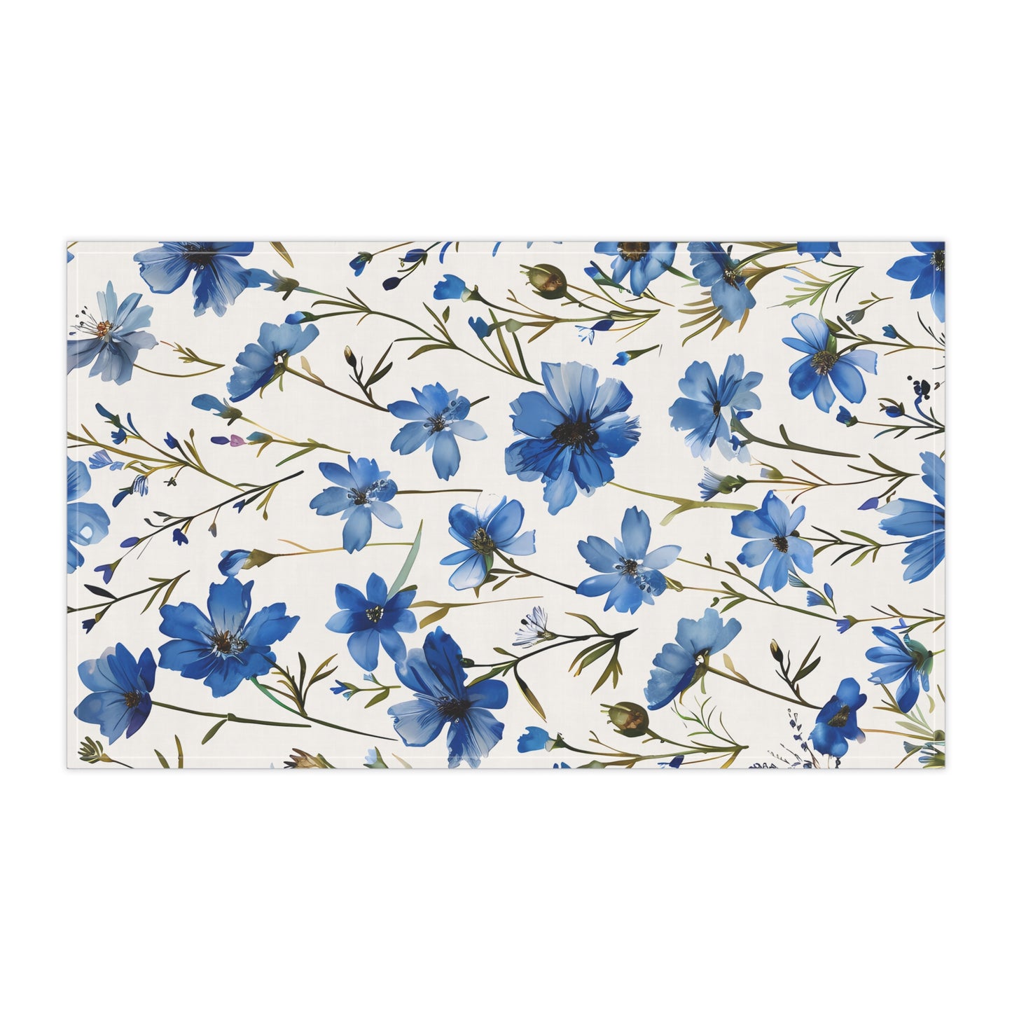 Blue Floral French Cottagecour 1 Tea Towel