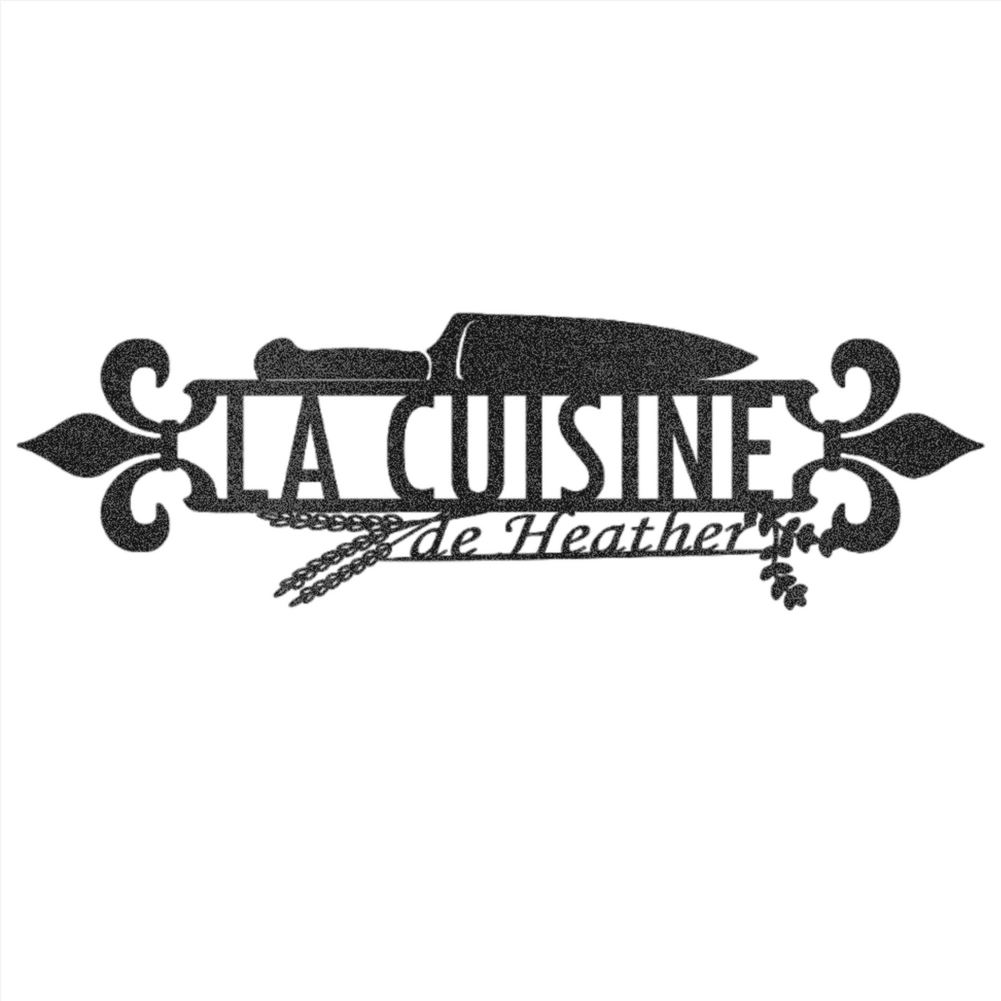 Personalized French Kitchen Steel Wall Decor