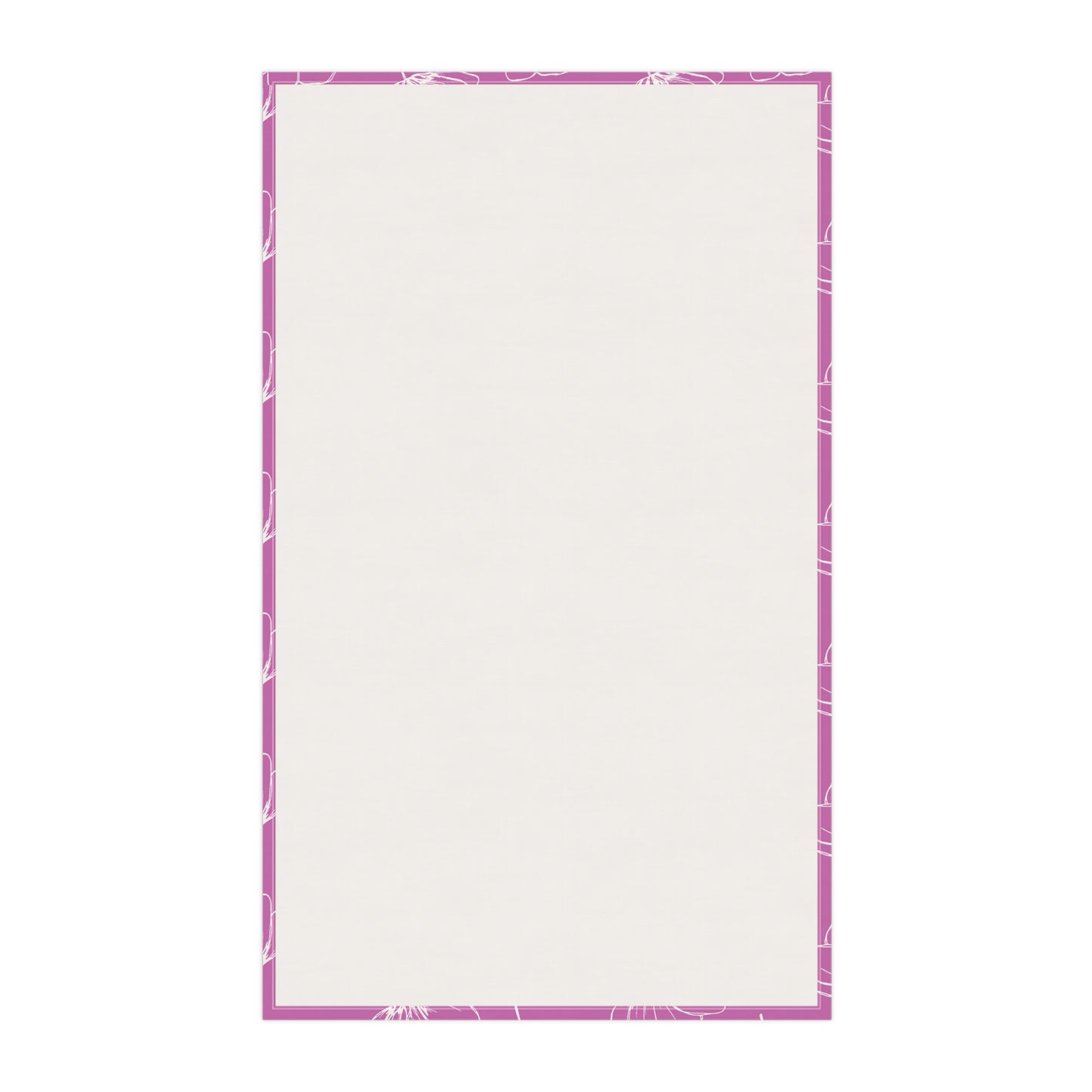 Pink w/ Flowers Tea Towel