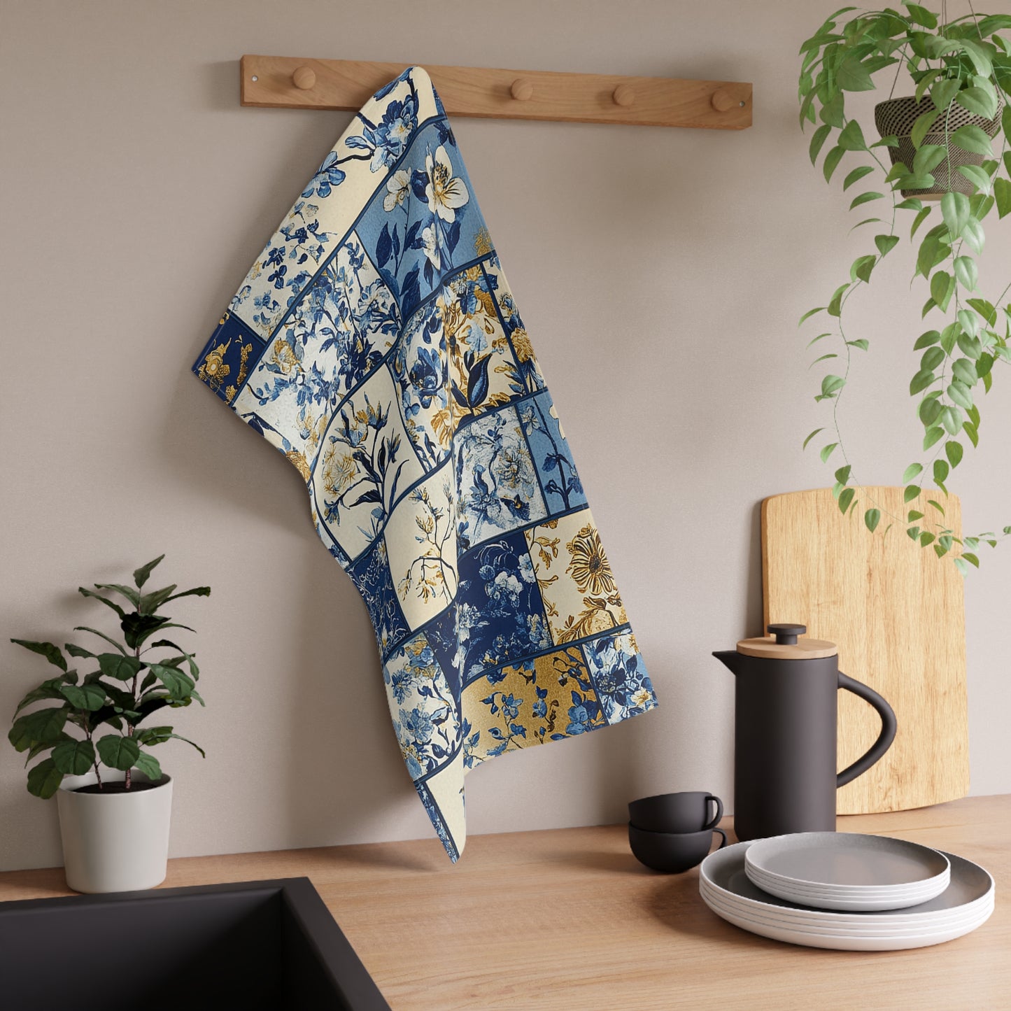 French Patchwork 12 Tea Towel