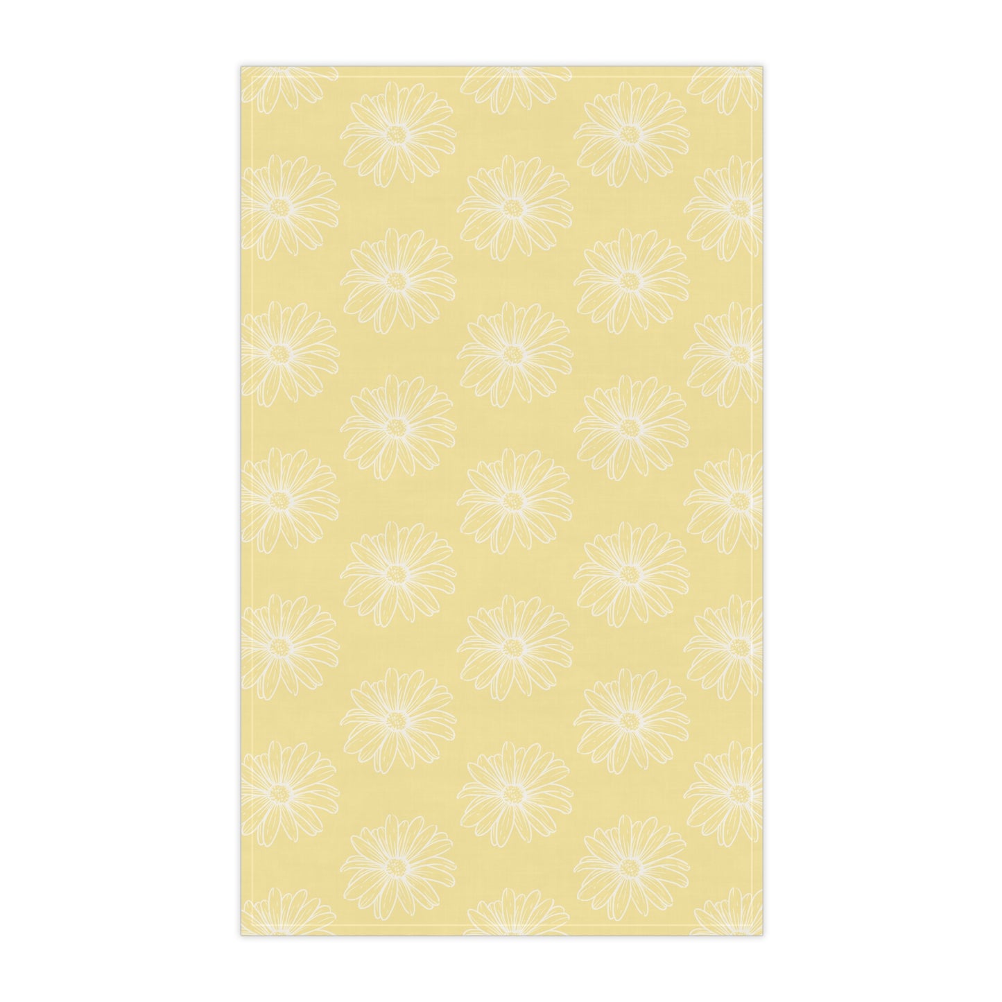 Light Yellow w/ Flowers Tea Towels