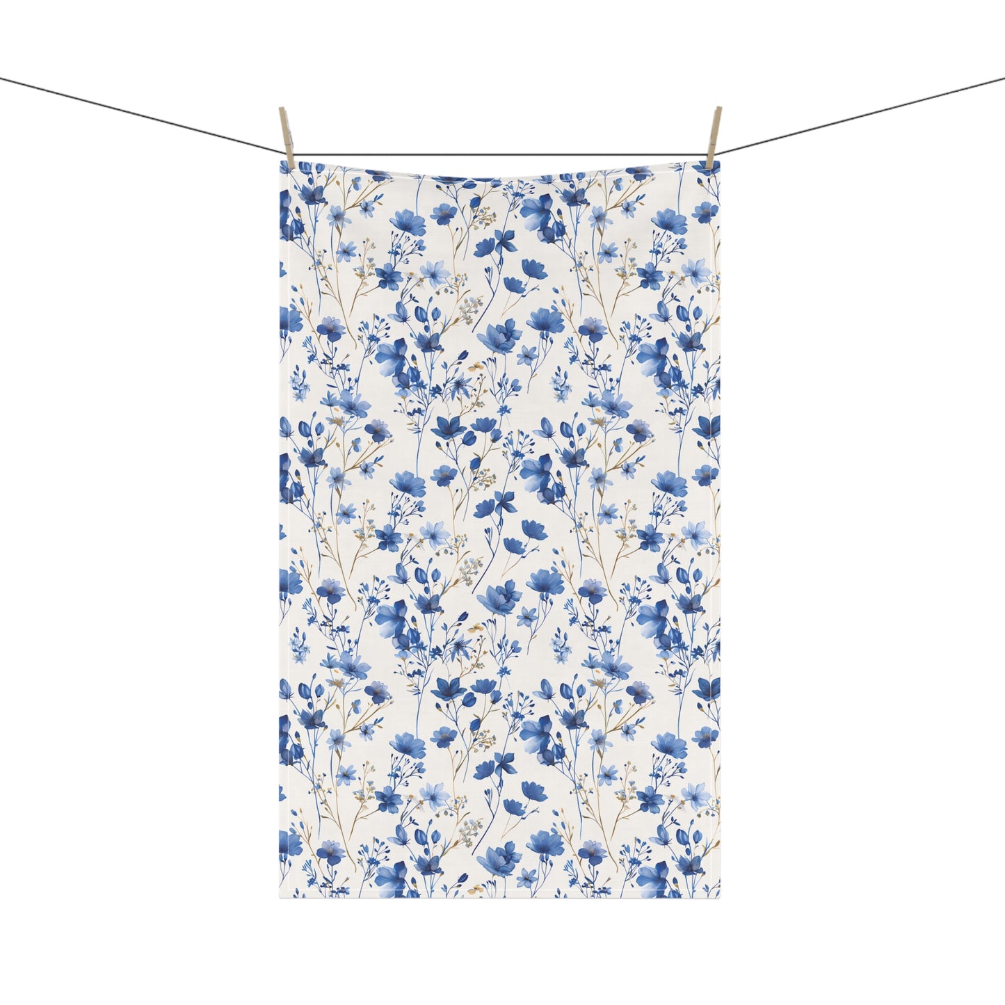 Blue Floral French Cottagecour 6 Tea Towel
