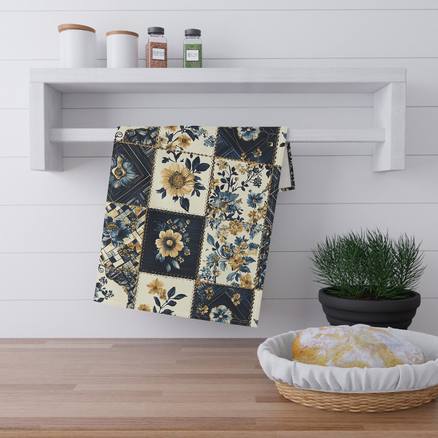 French Patchwork 8 Tea Towel