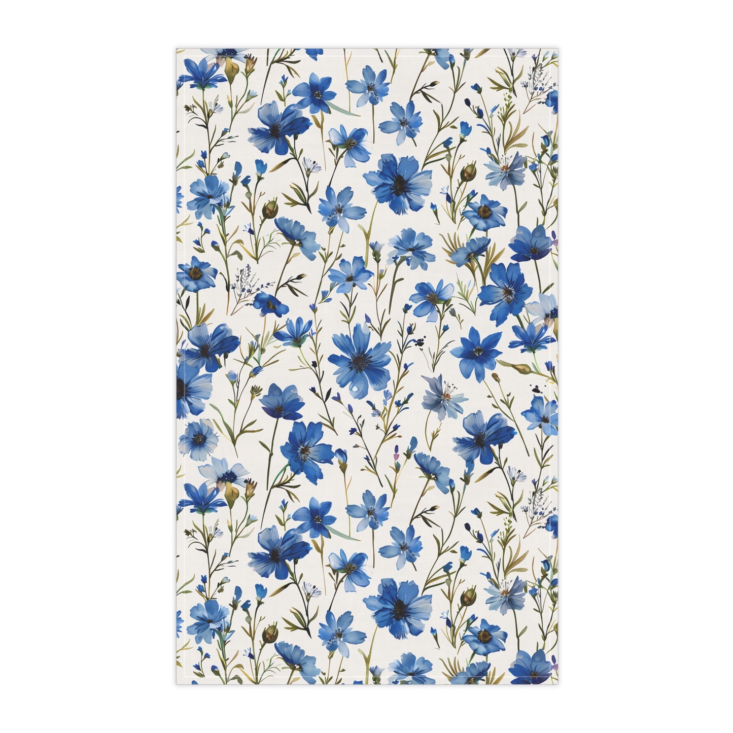 Blue Floral French Cottagecour 2 Tea Towel