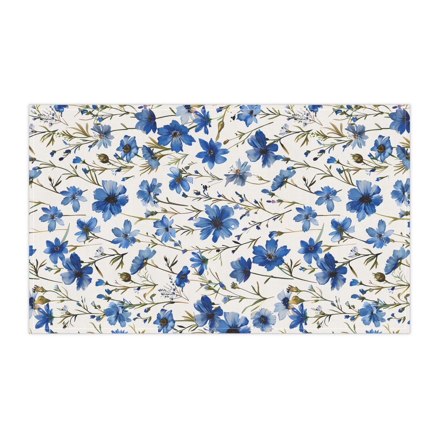 Blue Floral French Cottagecour 2 Tea Towel