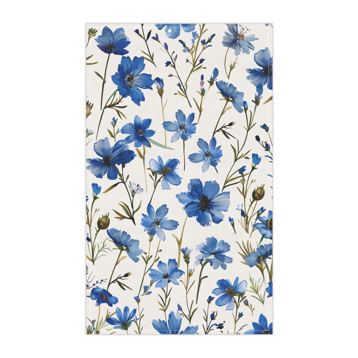Blue Floral French Cottagecour 1 Tea Towel
