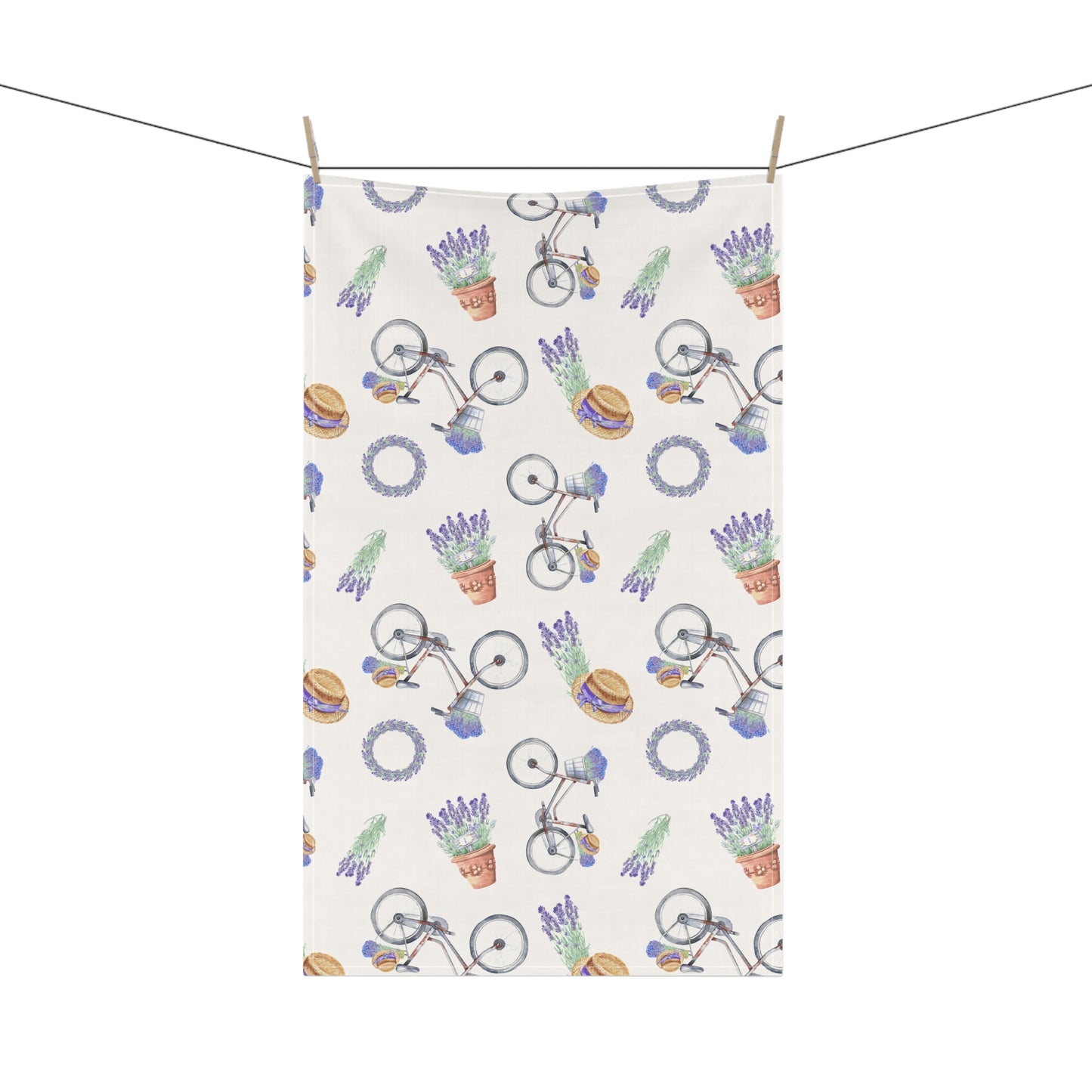 Lavender Fun 5 Tea Towel