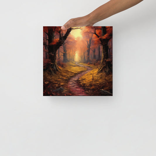 Autumn Forest Path 2 | Thin canvas