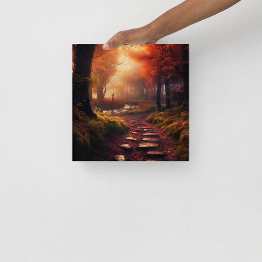 Autumn Forest Path | Thin canvas