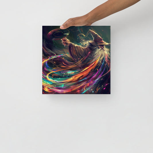 Epic Rock Wizard | Thin canvas