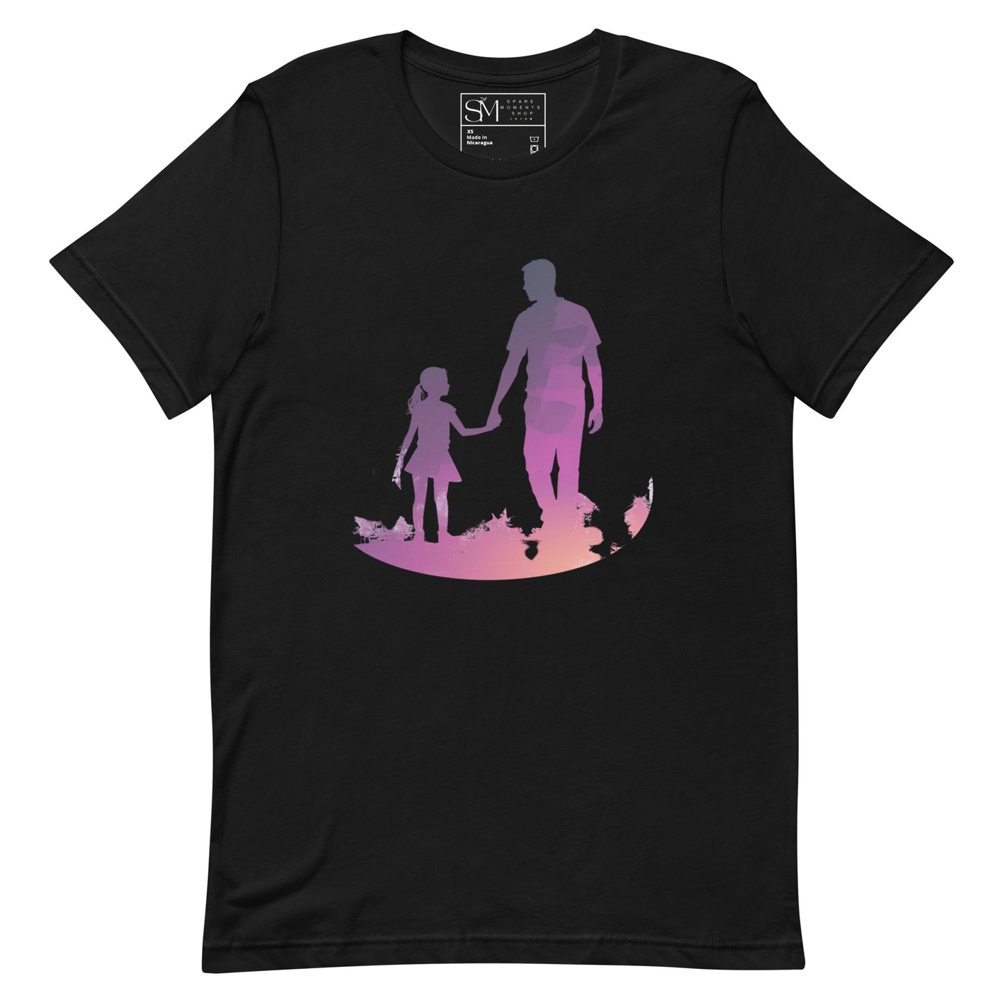 Dad and Daughter Sillouette | Unisex t-shirt