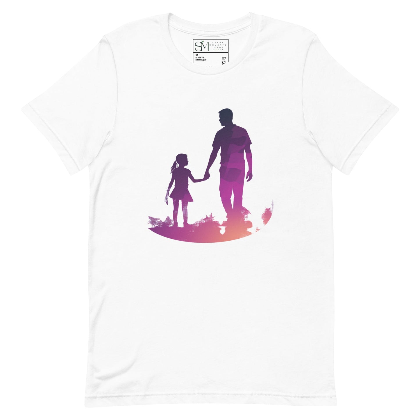 Dad and Daughter Sillouette | Unisex t-shirt