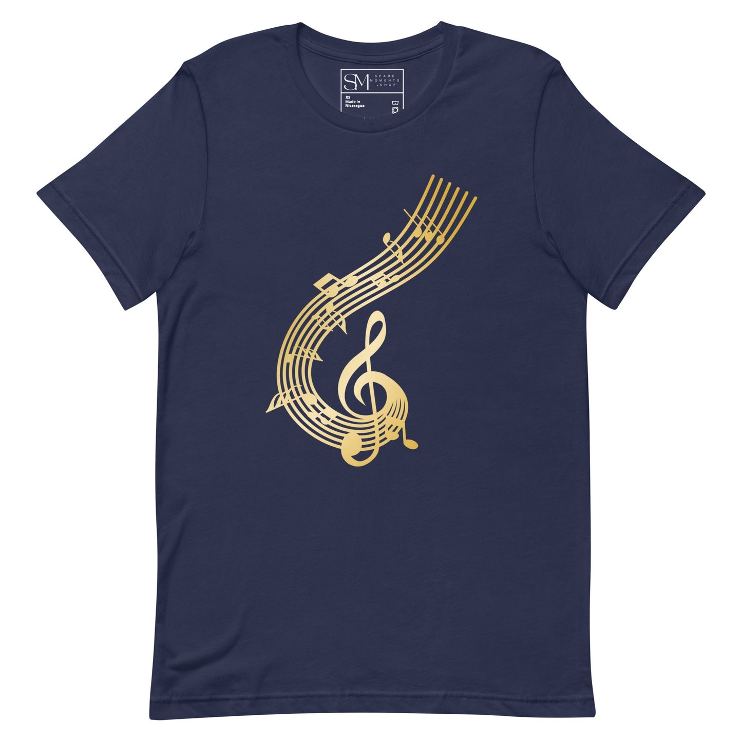 Gold Treble Clef | Unisex t-shirt
