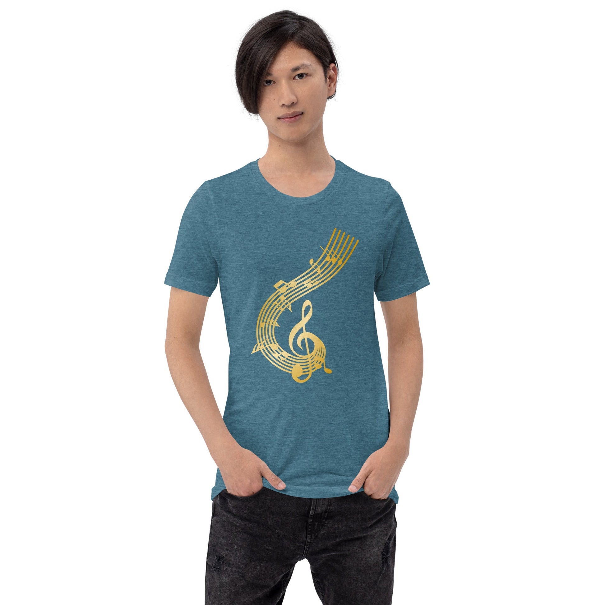 Gold Treble Clef | Unisex t-shirt