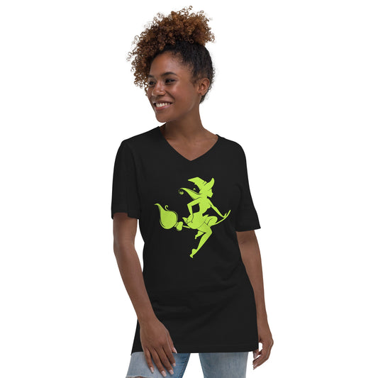Green Witch | Unisex Short Sleeve V-Neck T-Shirt