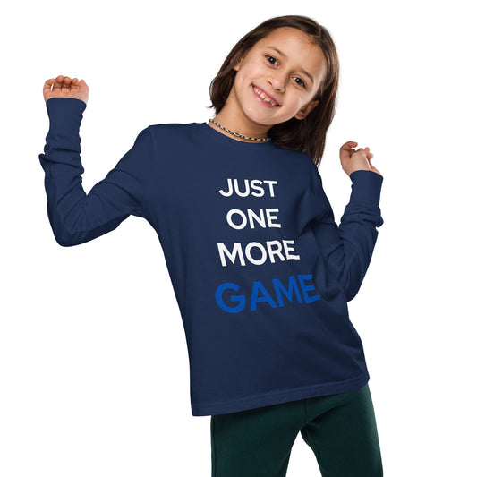 Just One More Game | Youth long sleeve tee