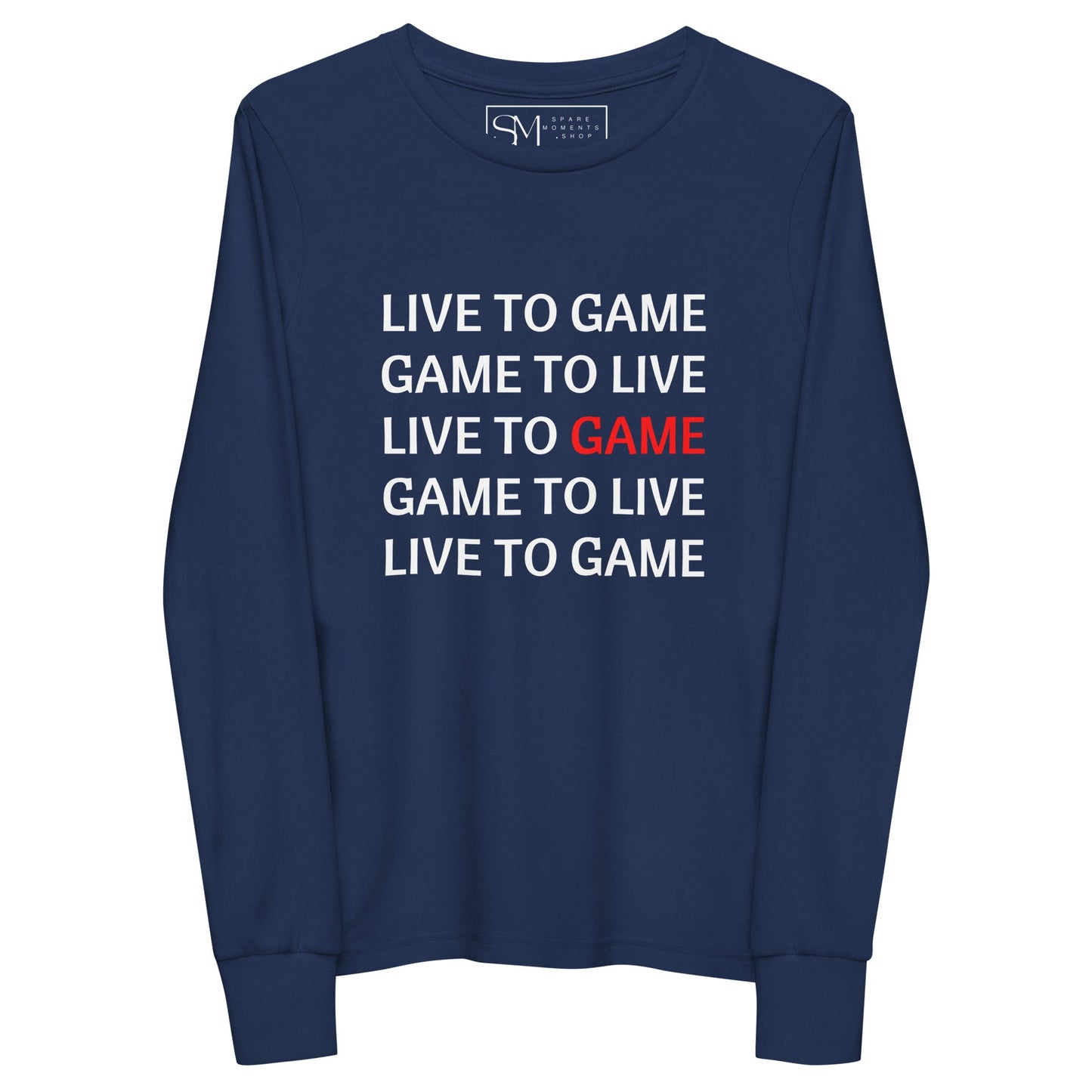 LIVE TO GAME | Youth long sleeve tee
