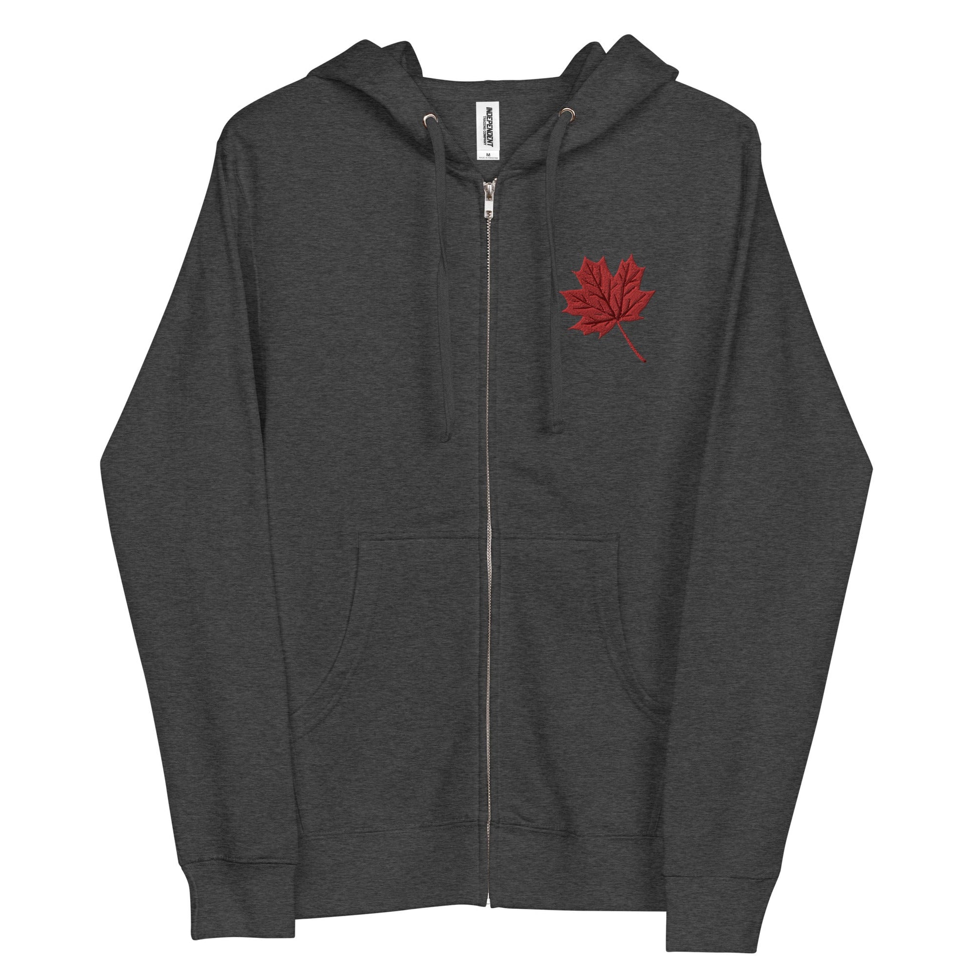 Fall Maple Leaf | Unisex fleece zip up hoodie