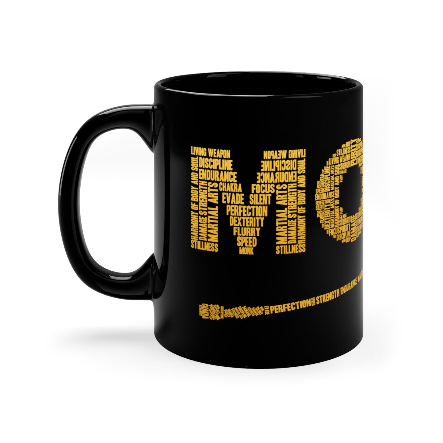 Monk DnD Mug | 11oz Black Mug