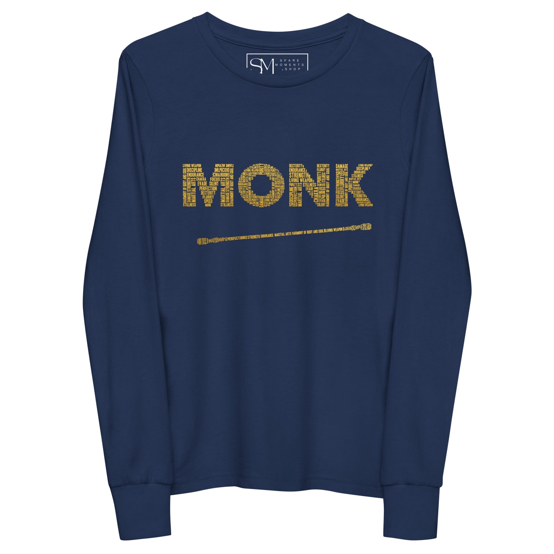 Monk DnD Youth Long Sleeve Tee