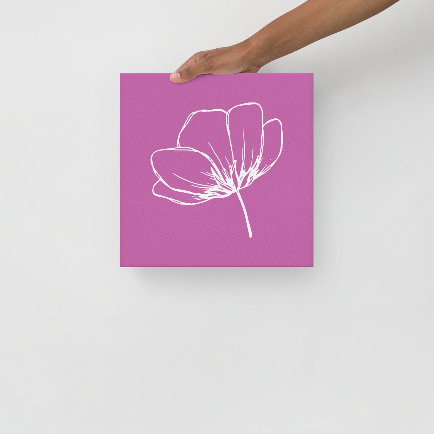Pink w/ Flower | Thin Canvas